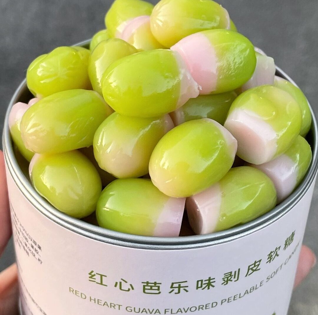 Korean guava-flavored peelable gummy candy at Exotic Eats