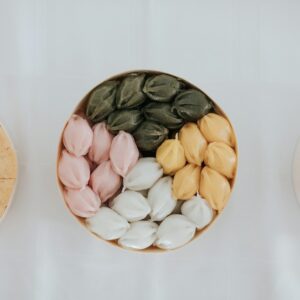 Bowls of rice crackers