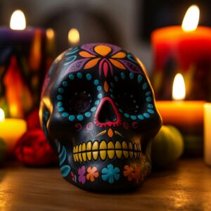 Decorated sugar skull
